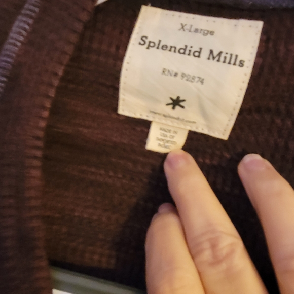 Very nice cardigan brown soft earthy looking splendid mills - Picture 14 of 16